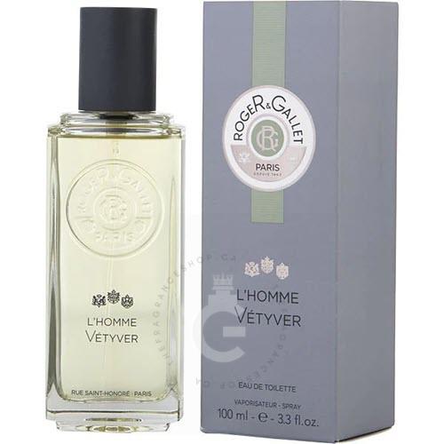Roger & Gallet L'homme Vetyver EDT For Him 100ml / 3.3oz - Open Gold